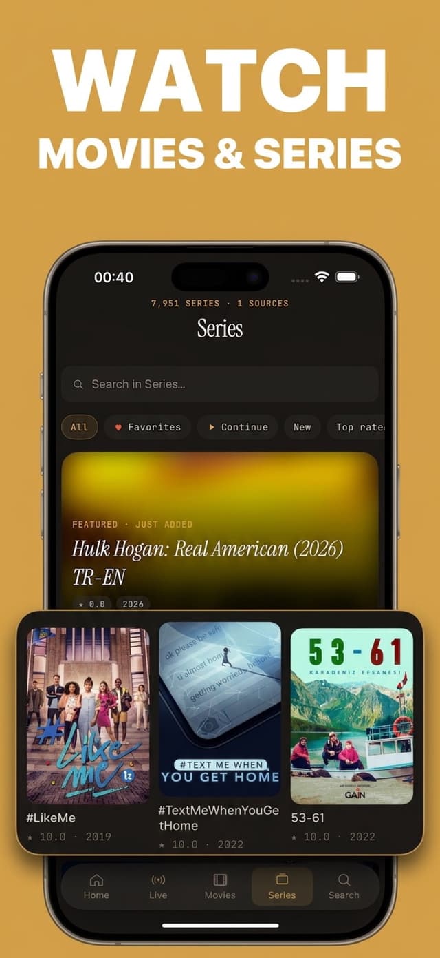 Watch movies and series