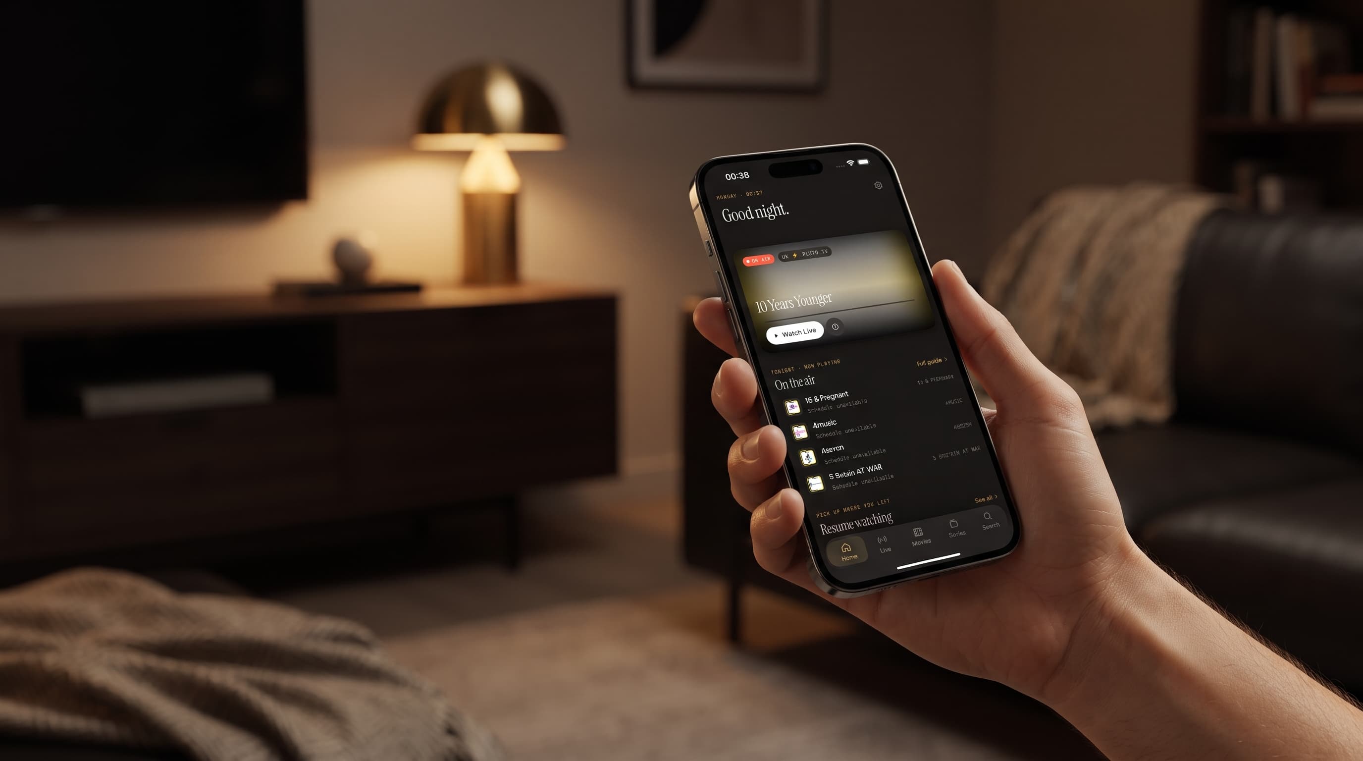 Maximus IPTV Player's Home Screen: Find Something to Watch in Seconds