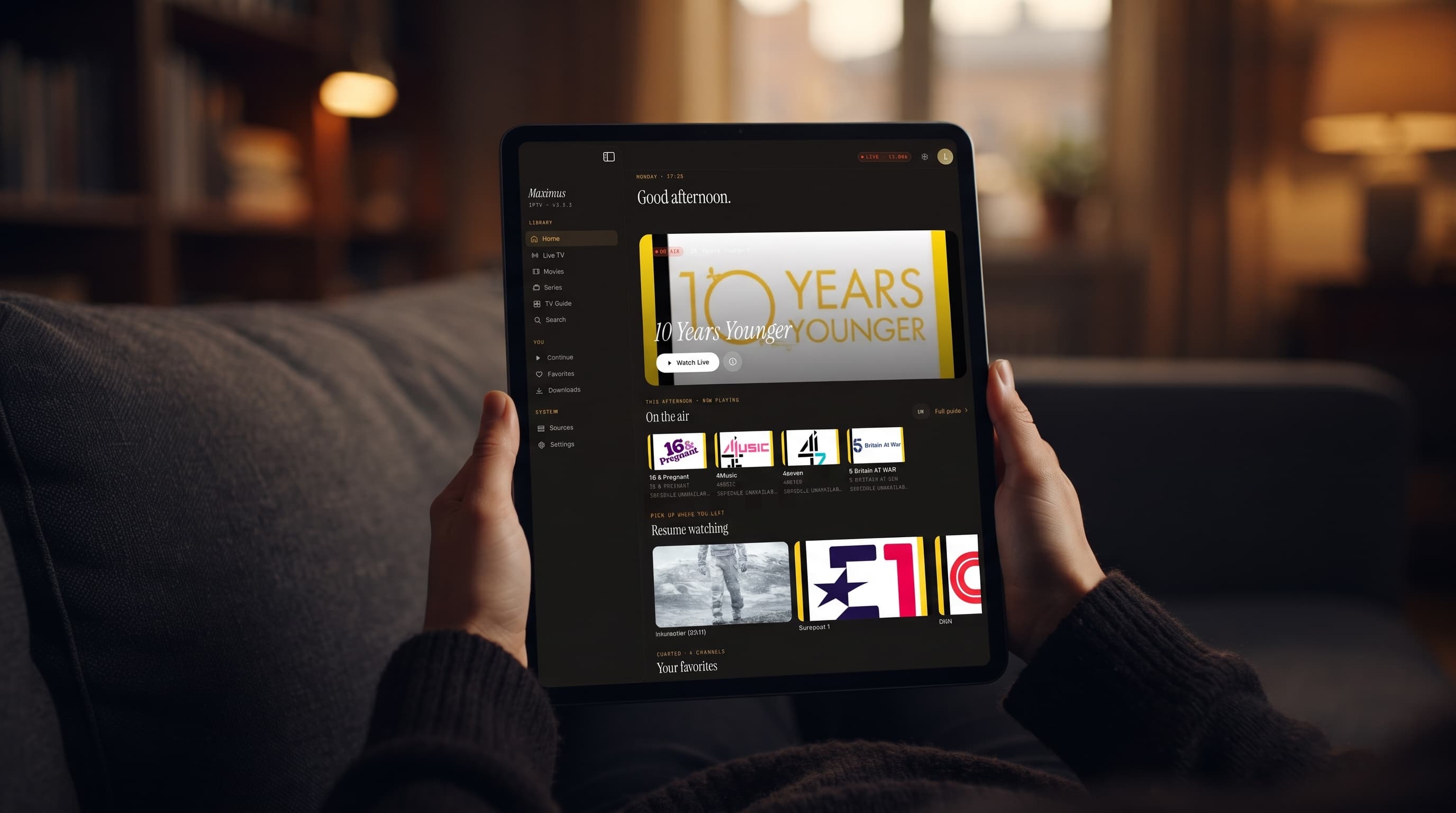 Maximus IPTV Player on Android Tablets: What the Bigger Screen Changes